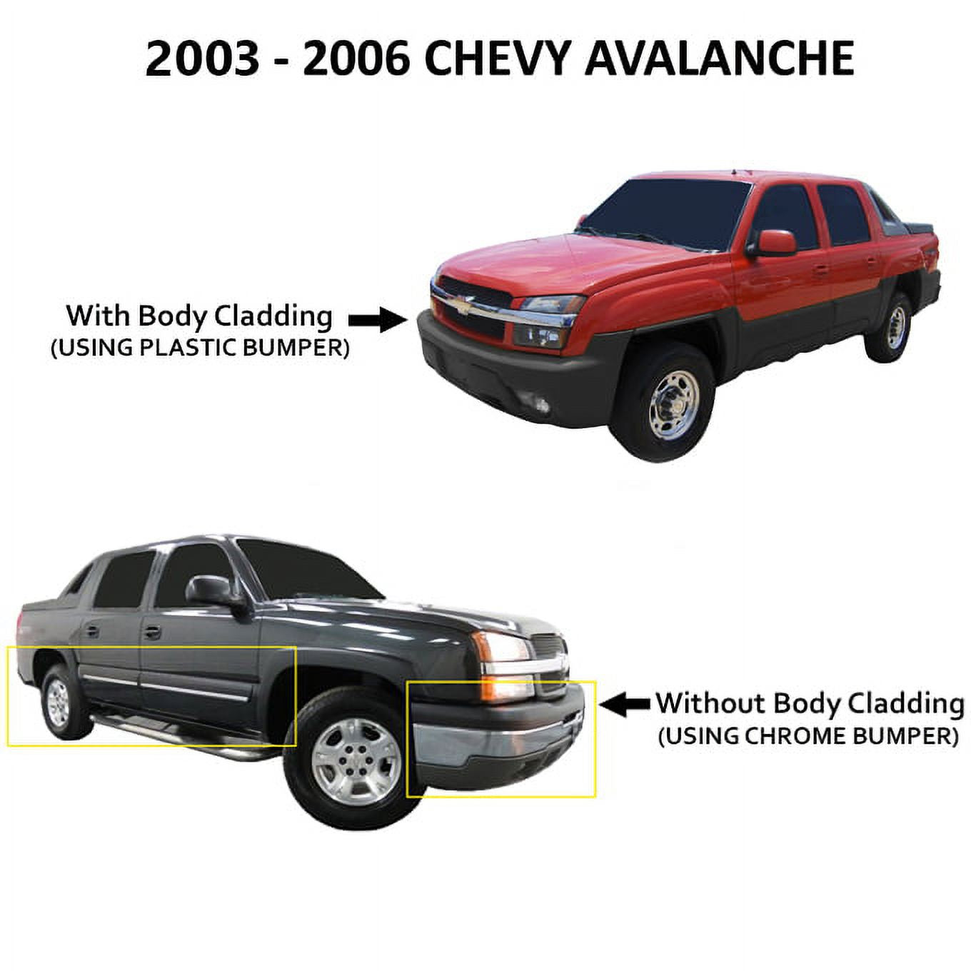 - for 2003-2006 Chevy Silverado Avalanche OE Replacement Chrome Headlights Driver+Passenger Head Lamps Pair