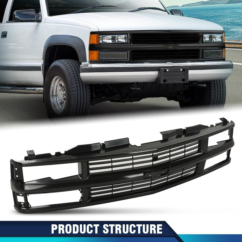 Grille Full for Chevy C/K 1500 2500 3500 Suburban Tahoe 1994-2000 for Models Wit