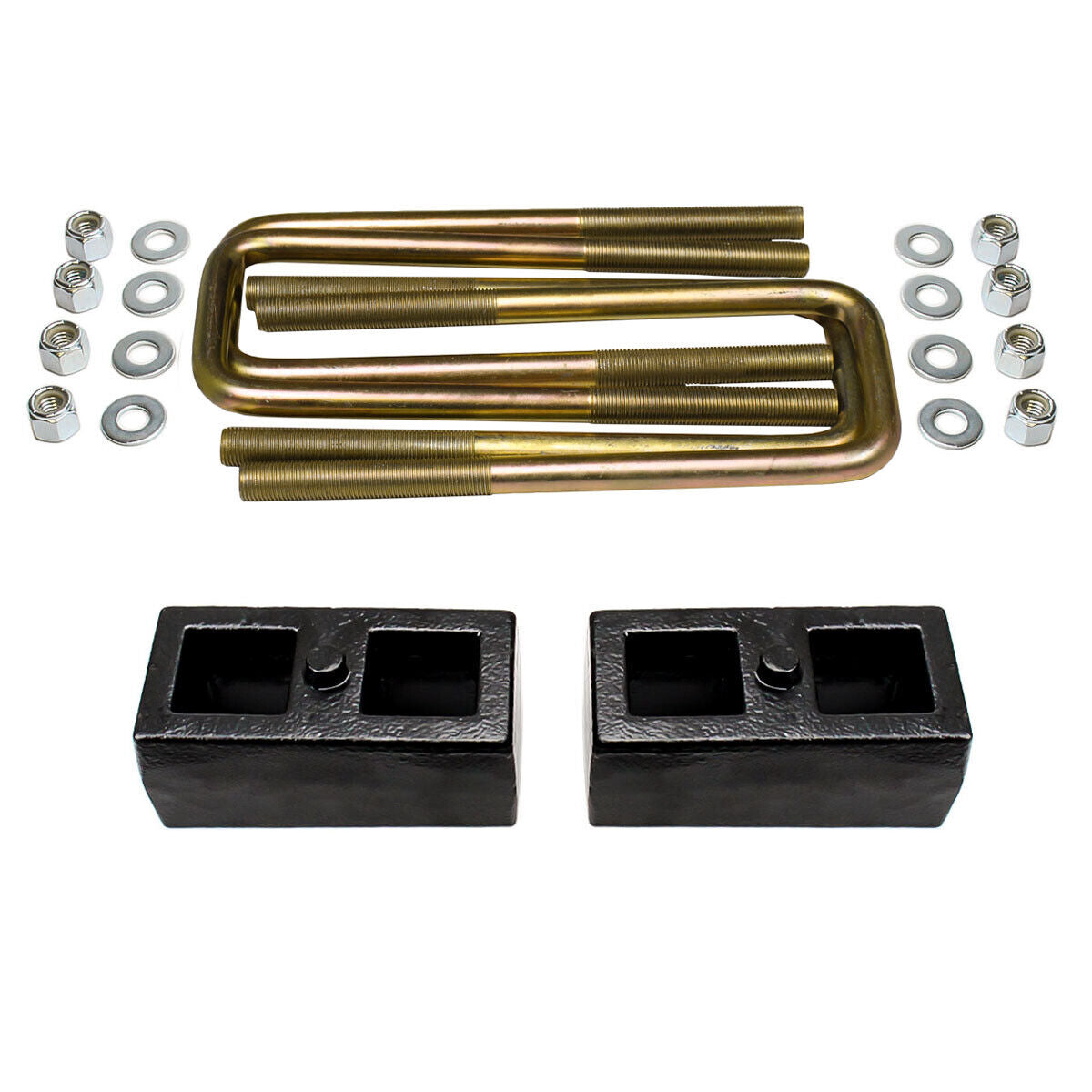 2" Rear Lift Kit for 1988-1998 Chevy Silverado GMC Sierra 2WD Blocks W/ U-Bolts