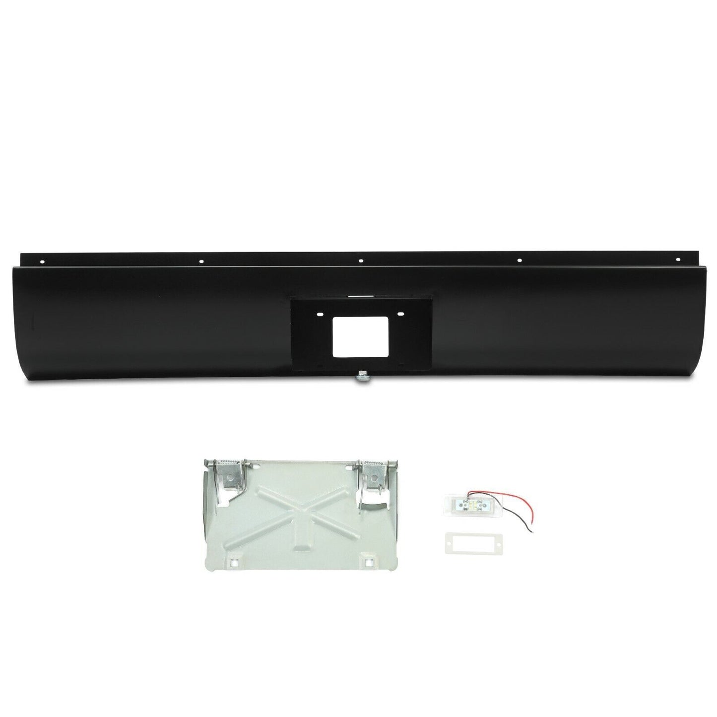 Rear Bumper Roll Pan W/Led License for Chevy Silverado Sierra Fleetside 99-06 07