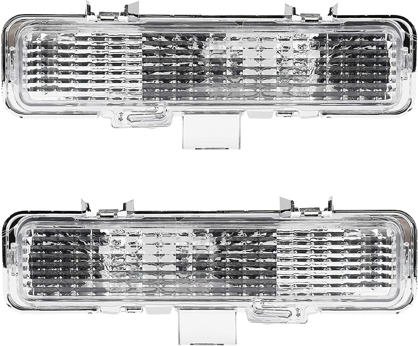 Clear Front Corner Lights + Front Bumper Signal Lights Compatible with 1983-1994 Chevy Blazer & 1982-1993 Chevrolet S10 Set of 4