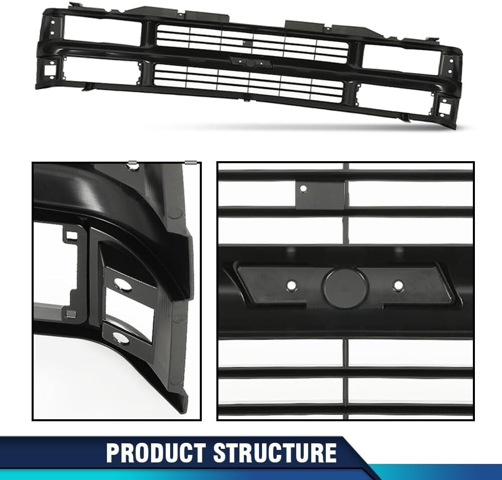 Grille Full for Chevy C/K 1500 2500 3500 Suburban Tahoe 1994-2000 for Models Wit