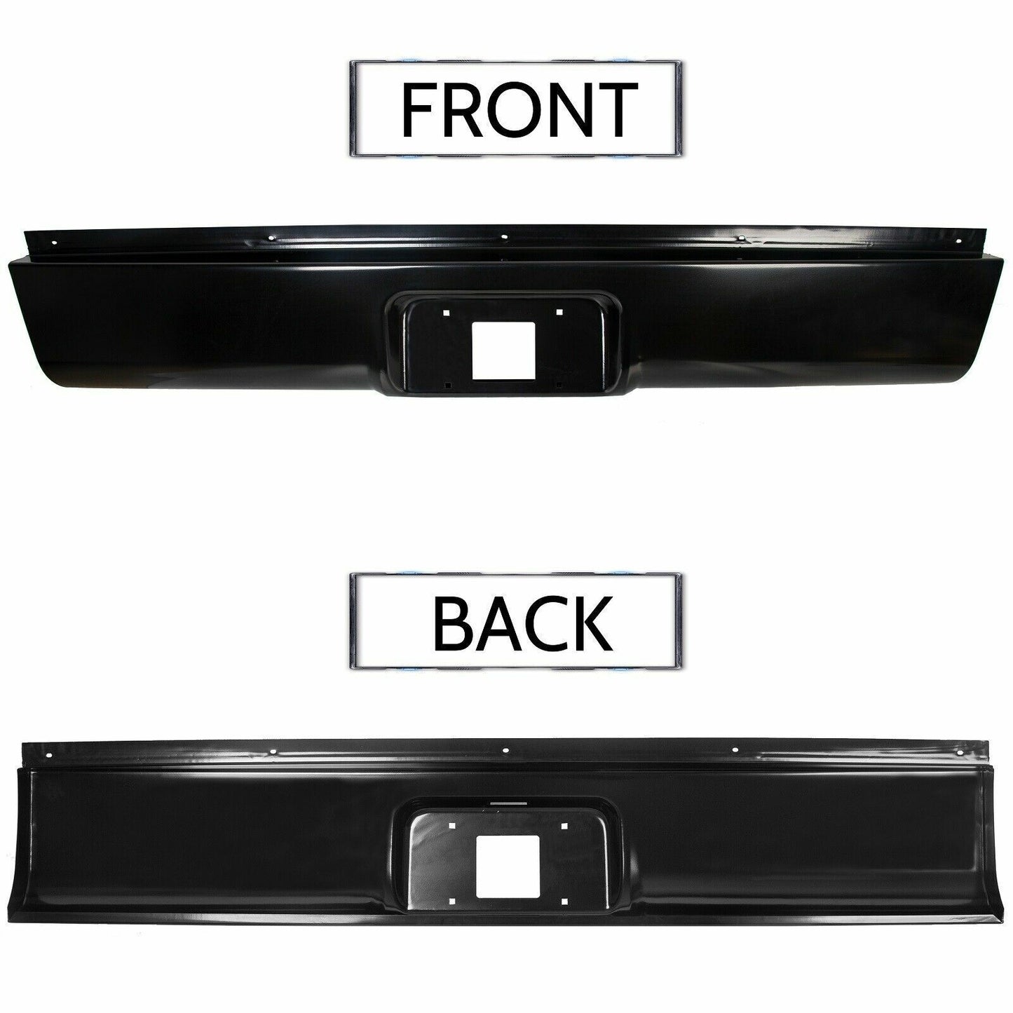 Rear Bumper Roll Pan W/Led License for Chevy Silverado Sierra Fleetside 99-06 07