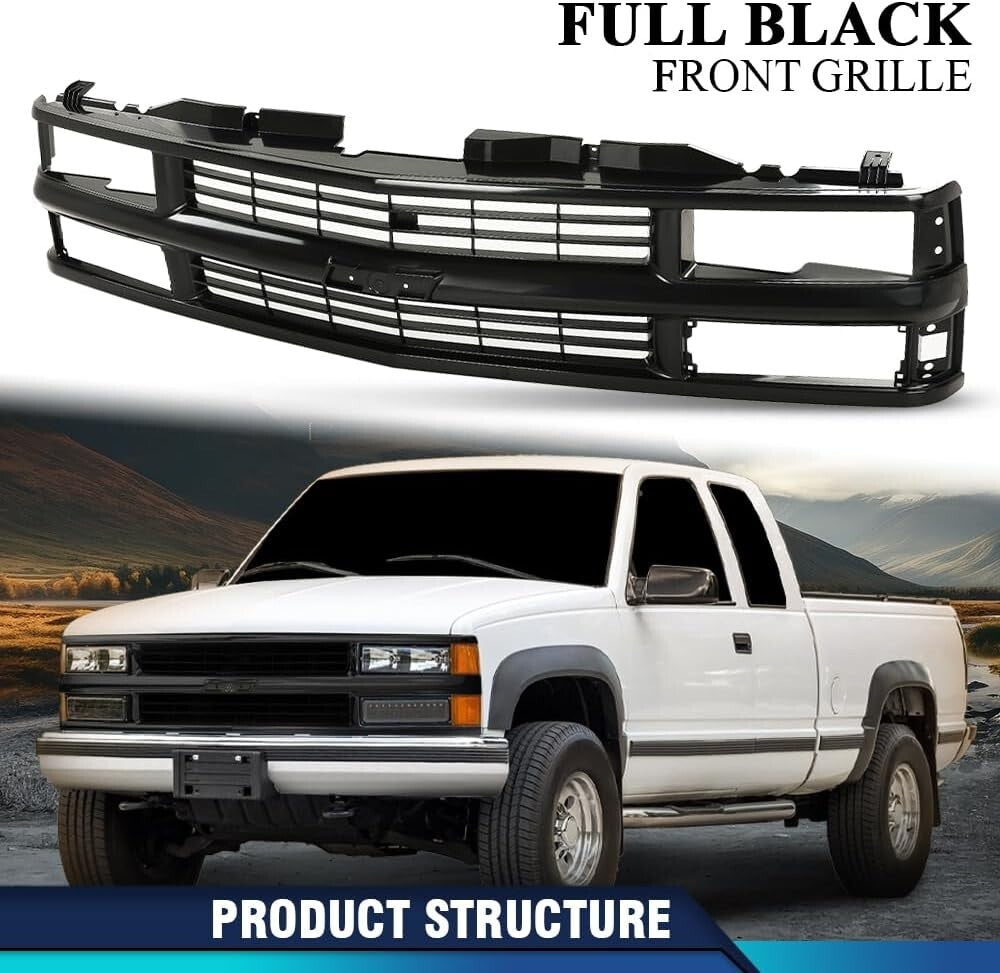 Grille Full for Chevy C/K 1500 2500 3500 Suburban Tahoe 1994-2000 for Models Wit