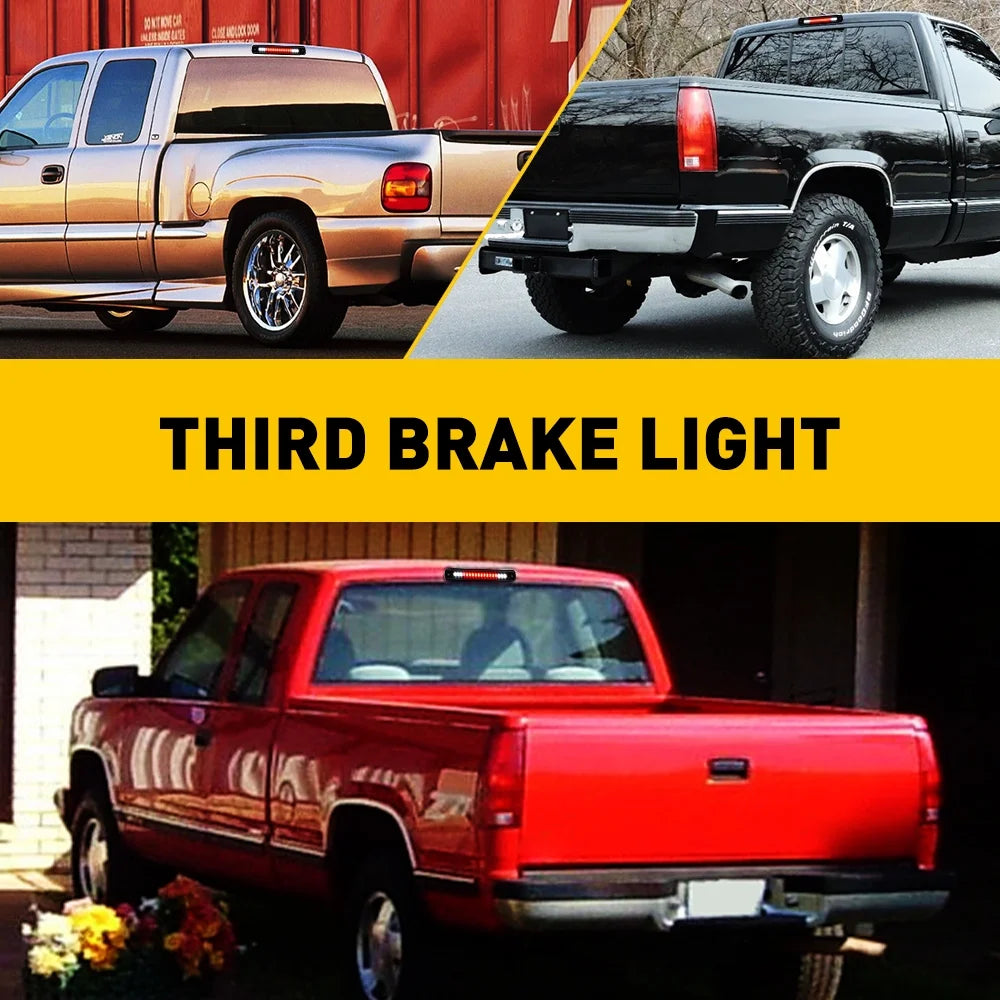 LED 3Rd Brake Light for 1988-2000 Chevy GMC C/K 1500 Silverado Sierra Rear Cargo Lamp High Mount Stop Light
