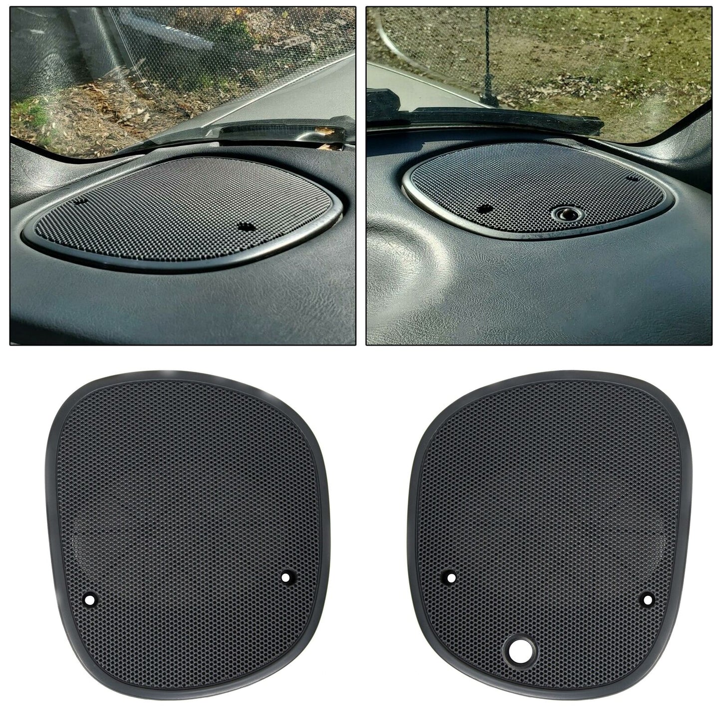 2PC for 98-05 Chevrolet S-10 Blazer Left & Right Upper Dash Speaker Cover Grille