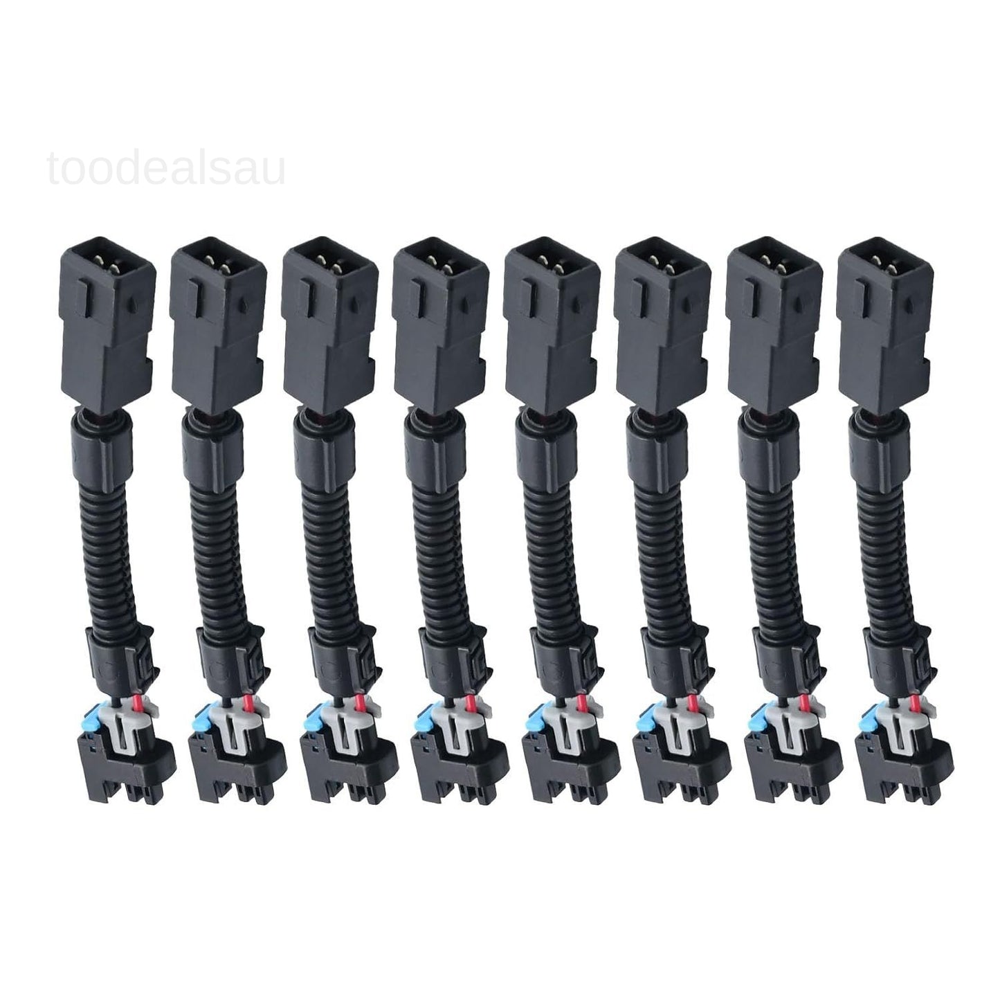 8Pcs LS1 LS6 LT1 EV1 Injector Harness, Pigtails to Multec LQ4, LQ9 4.8 5.3 6.0..