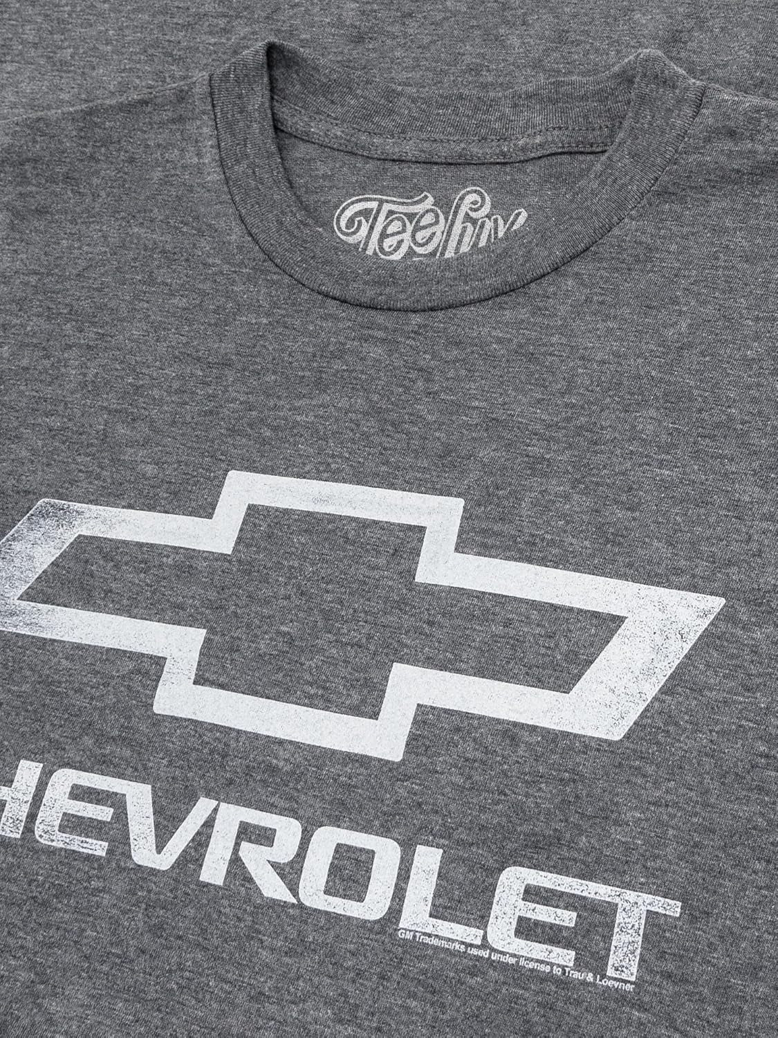 Men'S Chevrolet Shirt - Licensed Distressed Chevy Bowtie Logo T-Shirt
