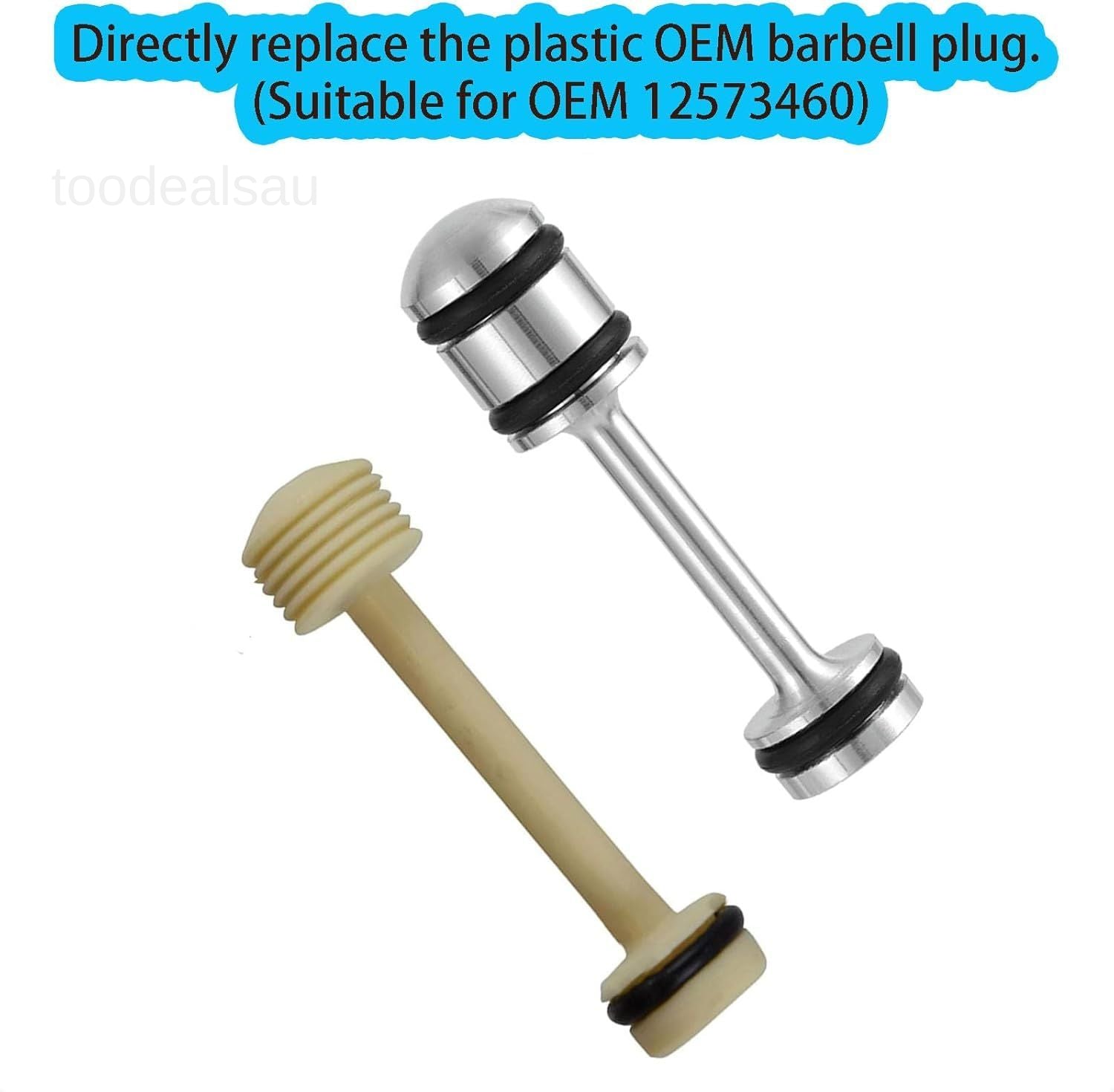LS Billet Rear Galley Plug Barbell Oil Diverter Fits for GM Gen III & IV LS1 LS3