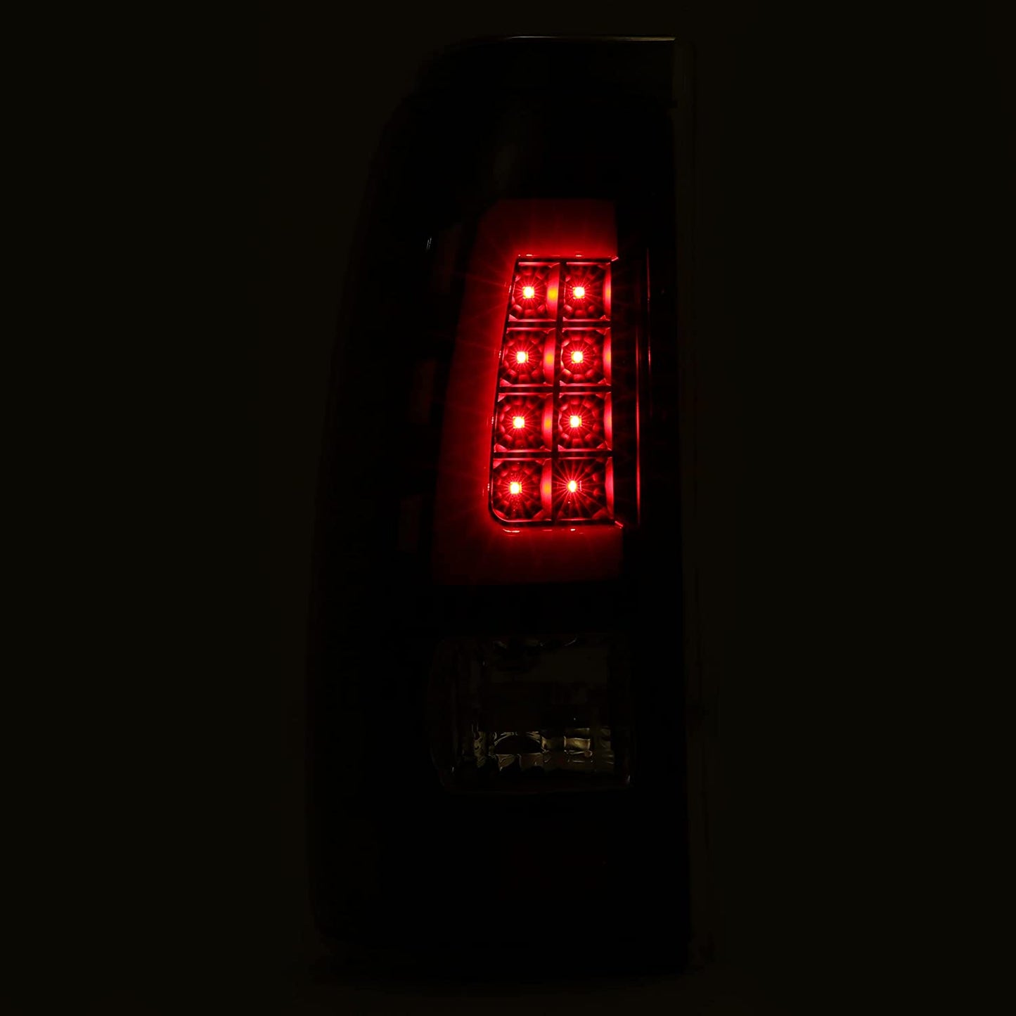 LED Taillight Tail Lights Lamp Compatible with 1999-2006 Chevy Silverado 1999-2002 GMC Sierra 1500 2500 3500 (Clear Lens+Black Housing)