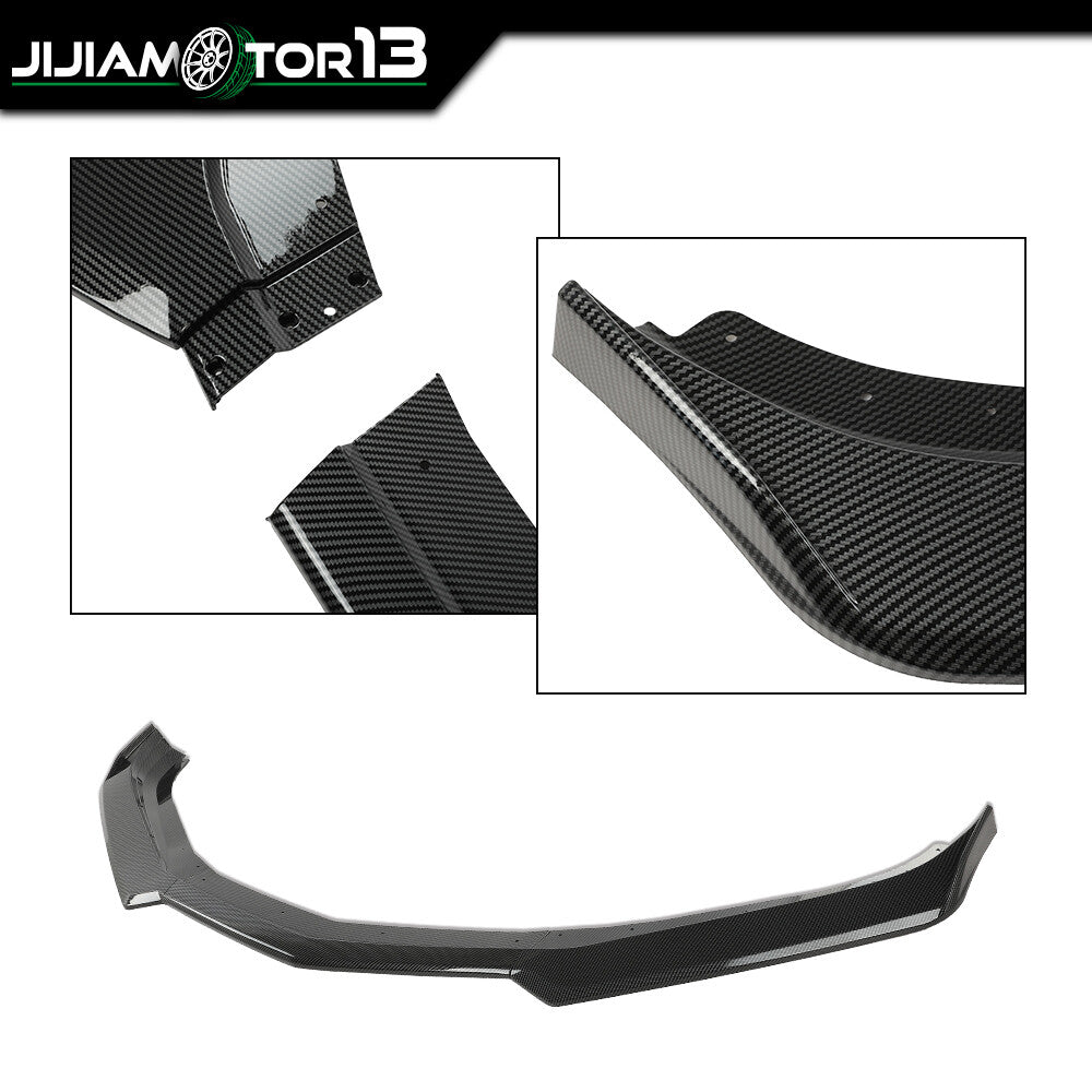 Fit for Chevy 16-22 Camaro 1LE Style Carbon Fiber Front Bumper Lip Splitter ABS