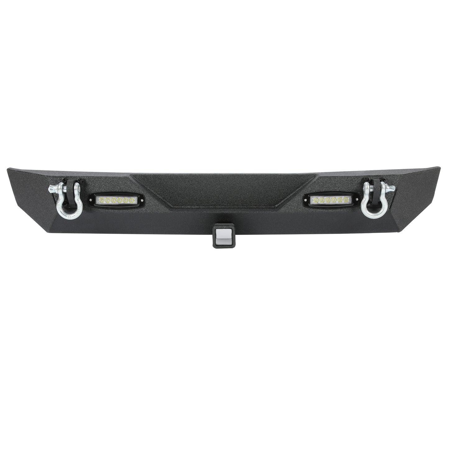 Rear Bumper W/Led Light D-Rings 2" Receiver Fit 87-06 Jeep Wrangler YJ TJ