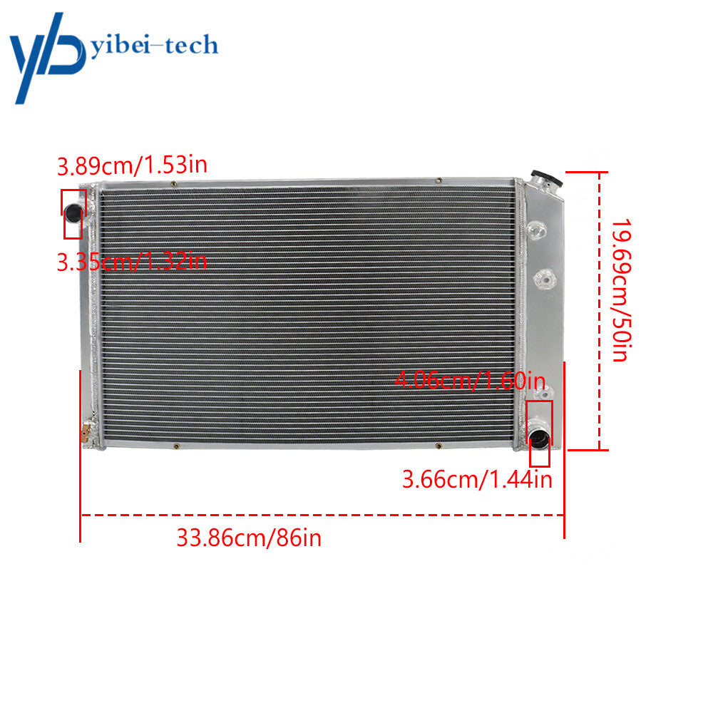 3 Rows Aluminum Radiator for Chevy GMC Truck Pickup C10 C20 C30 1973-1987 1985