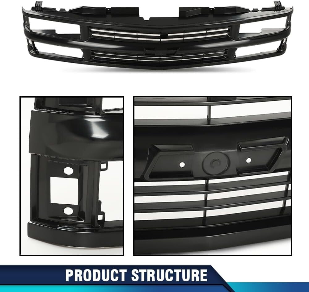Grille Full for Chevy C/K 1500 2500 3500 Suburban Tahoe 1994-2000 for Models Wit