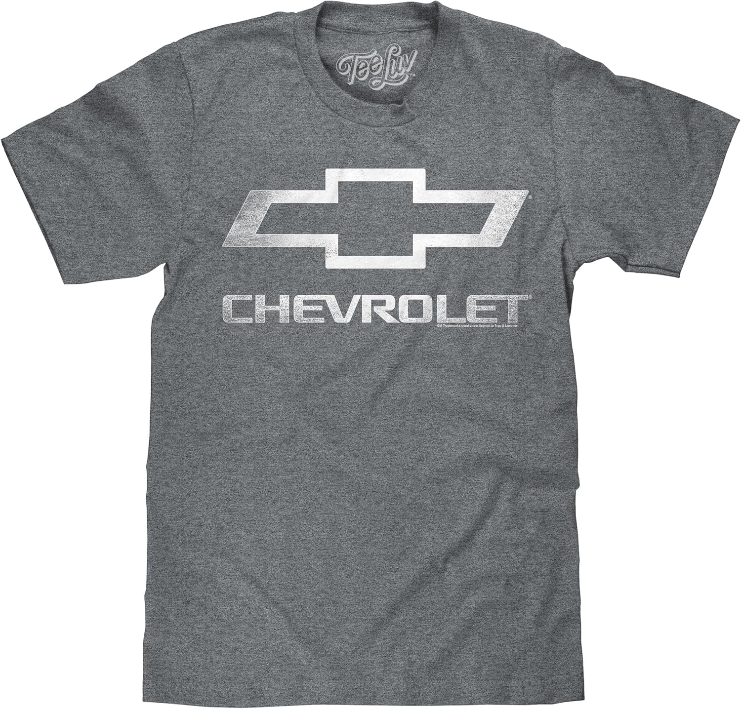 Men'S Chevrolet Shirt - Licensed Distressed Chevy Bowtie Logo T-Shirt
