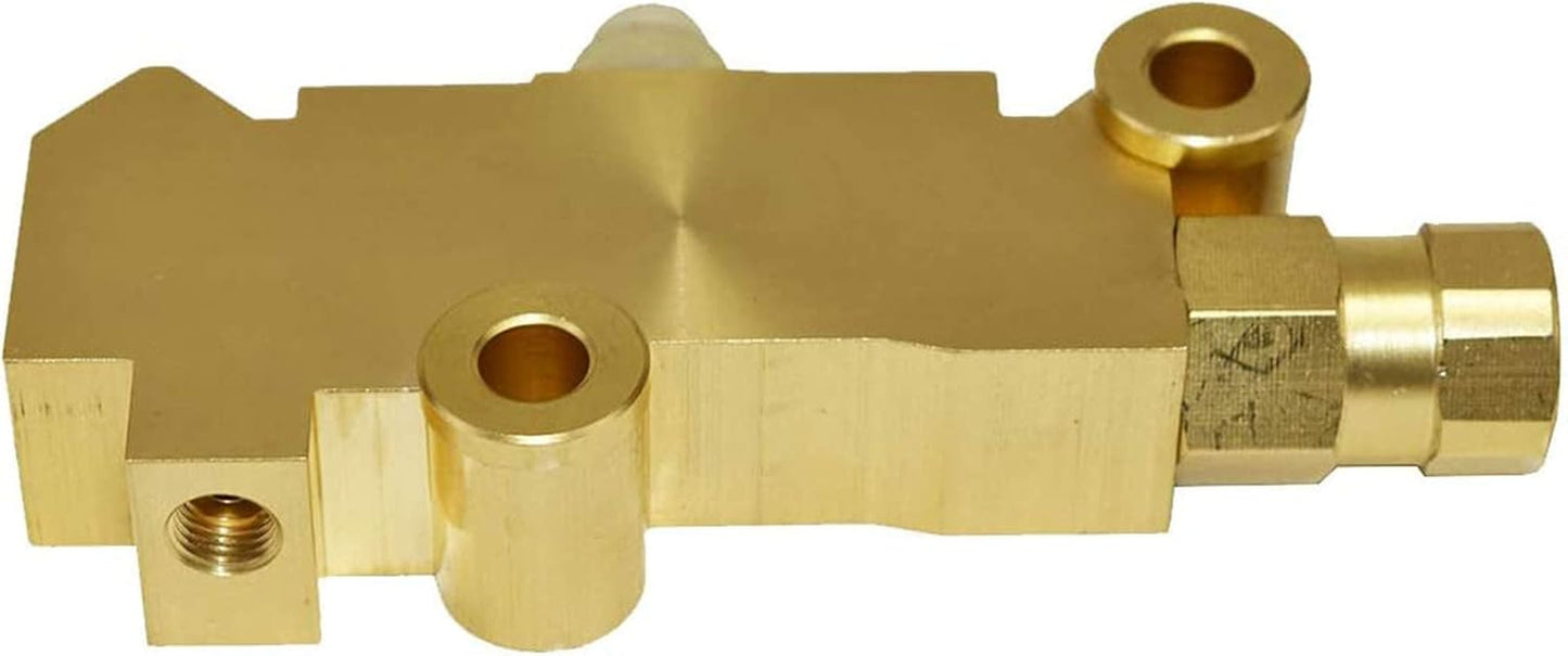 Brake Proportioning Valve PV4 PV71 - Disc & Drum Proportioning Valve - Brass Finish Universal Fit - Heavy Duty Brass Construction - Compatible with Ford, Chevy & Mopar Models