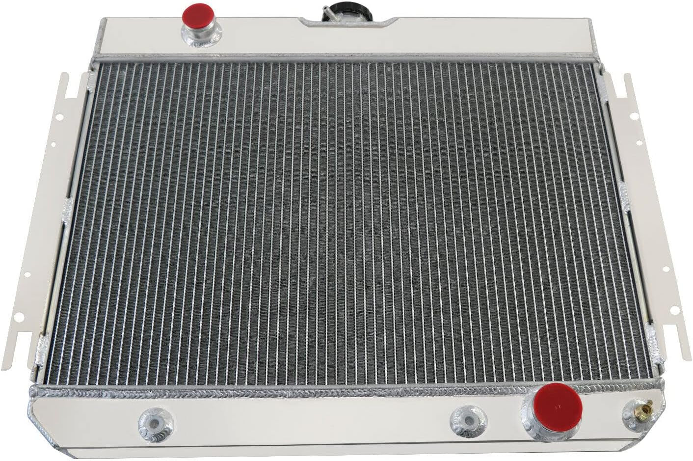 4 Row Core Radiator for 1963-1968 Chevy Impala Bel Air Chevelle Caprice Biscayne El Camino Kingswood at MT, All Aluminum