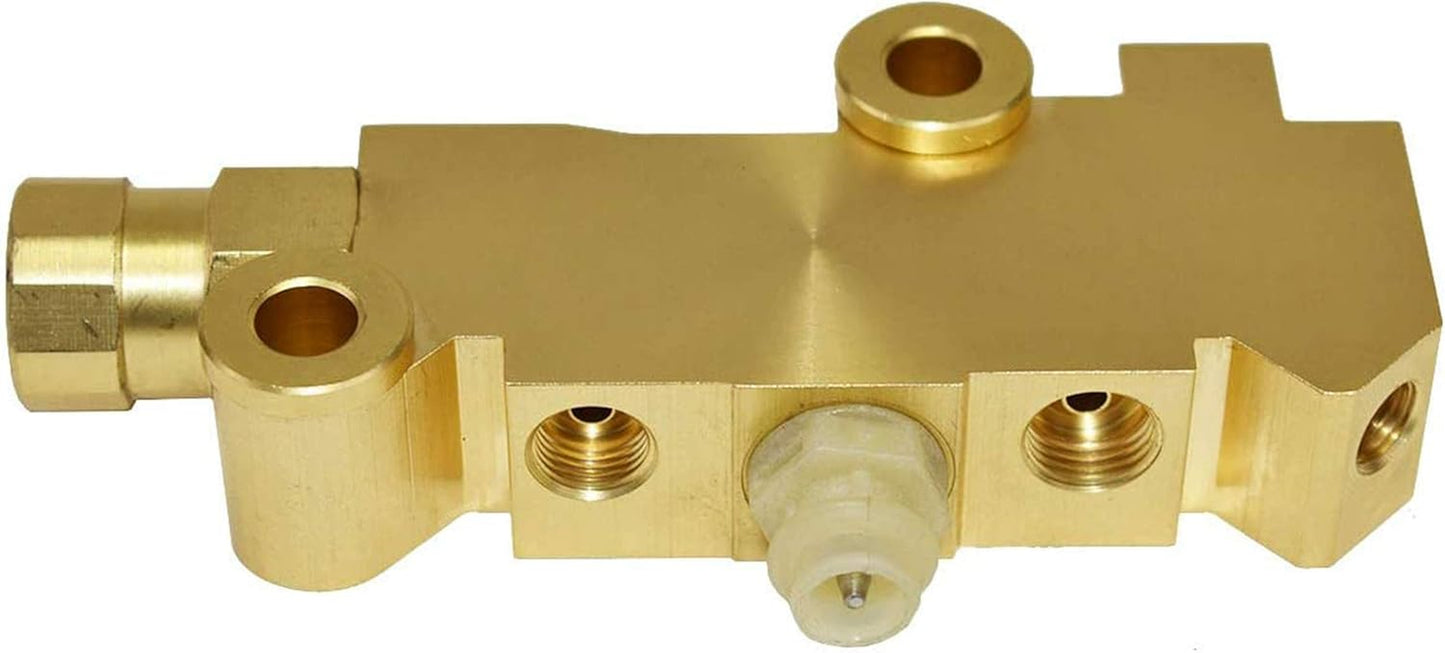 Brake Proportioning Valve PV4 PV71 - Disc & Drum Proportioning Valve - Brass Finish Universal Fit - Heavy Duty Brass Construction - Compatible with Ford, Chevy & Mopar Models