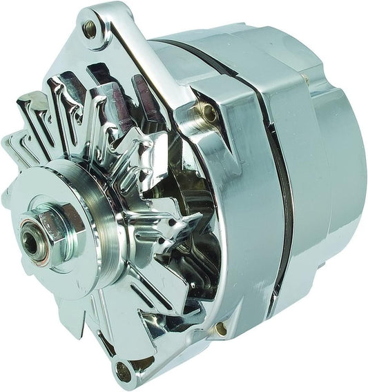 OEG Parts New Alternator High Output 100 AMP Chrome 1 or 3 Wire, Self Exciting C