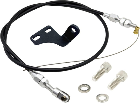 Throttle Cable Bracket Anodized and 36" Throttle Cable for Holley Hi-Ram LSX