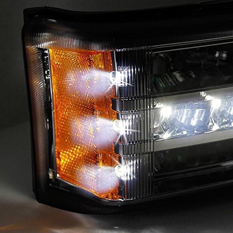 - for Chevy Silverado 1500 2500 3500 Avalanche LED Bumper Lights Turn Signal Lamps Smoke
