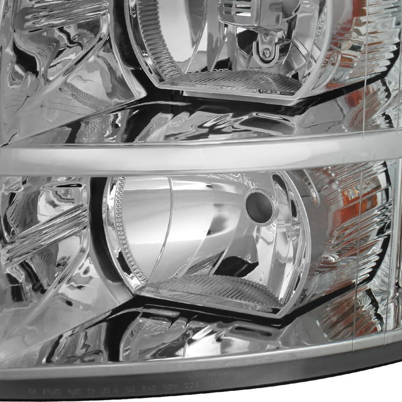 - for 07-13 Chevy Silverado Pickup Truck Chrome Headlight Front Lamp Driver Left Side Driect Replacement