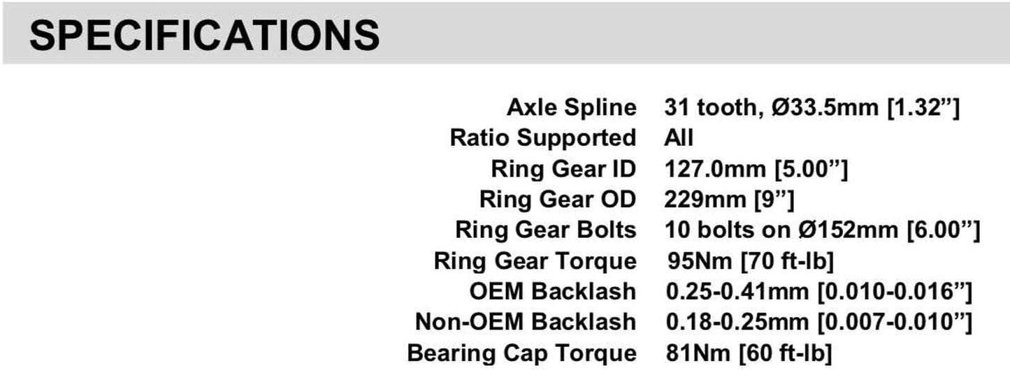 RD119 Ford 9 Inch 31 Spline Air Locking Differential