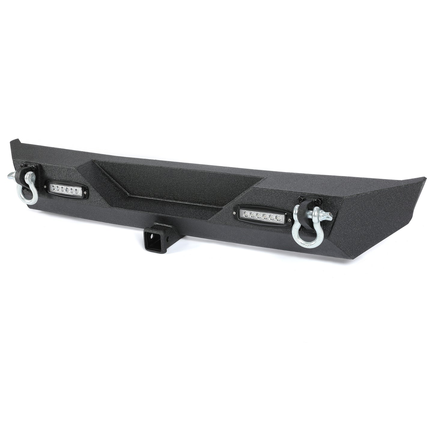 Rear Bumper W/Led Light D-Rings 2" Receiver Fit 87-06 Jeep Wrangler YJ TJ