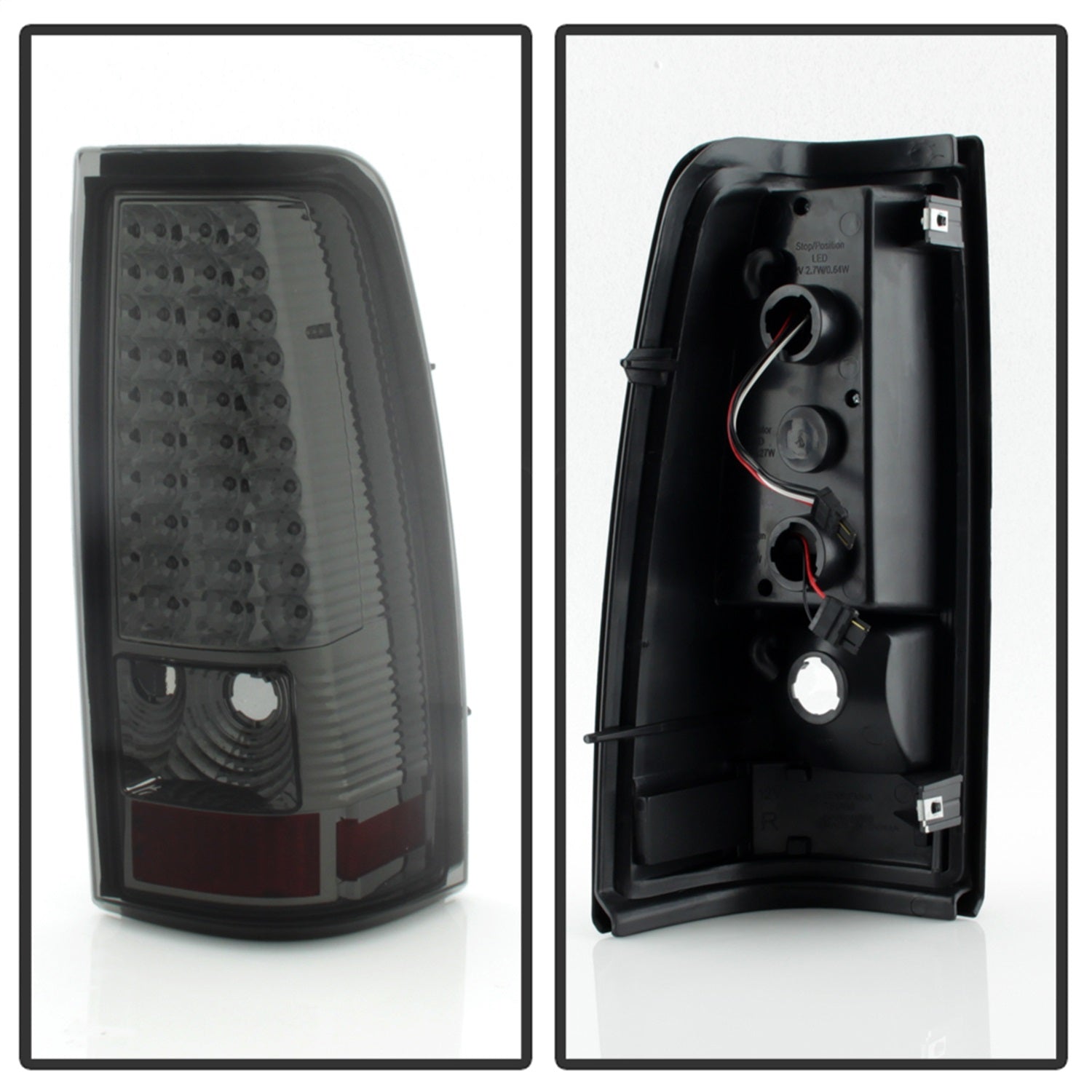 Xtune Chevy Silverado 1500/2500/3500 99-02 99-03 LED Tail Lights Smoke ALT-ON-CS99-LED-SM Fits Select: 1999-2001 CHEVROLET SILVERADO, 2002-2007 GMC NEW SIERRA