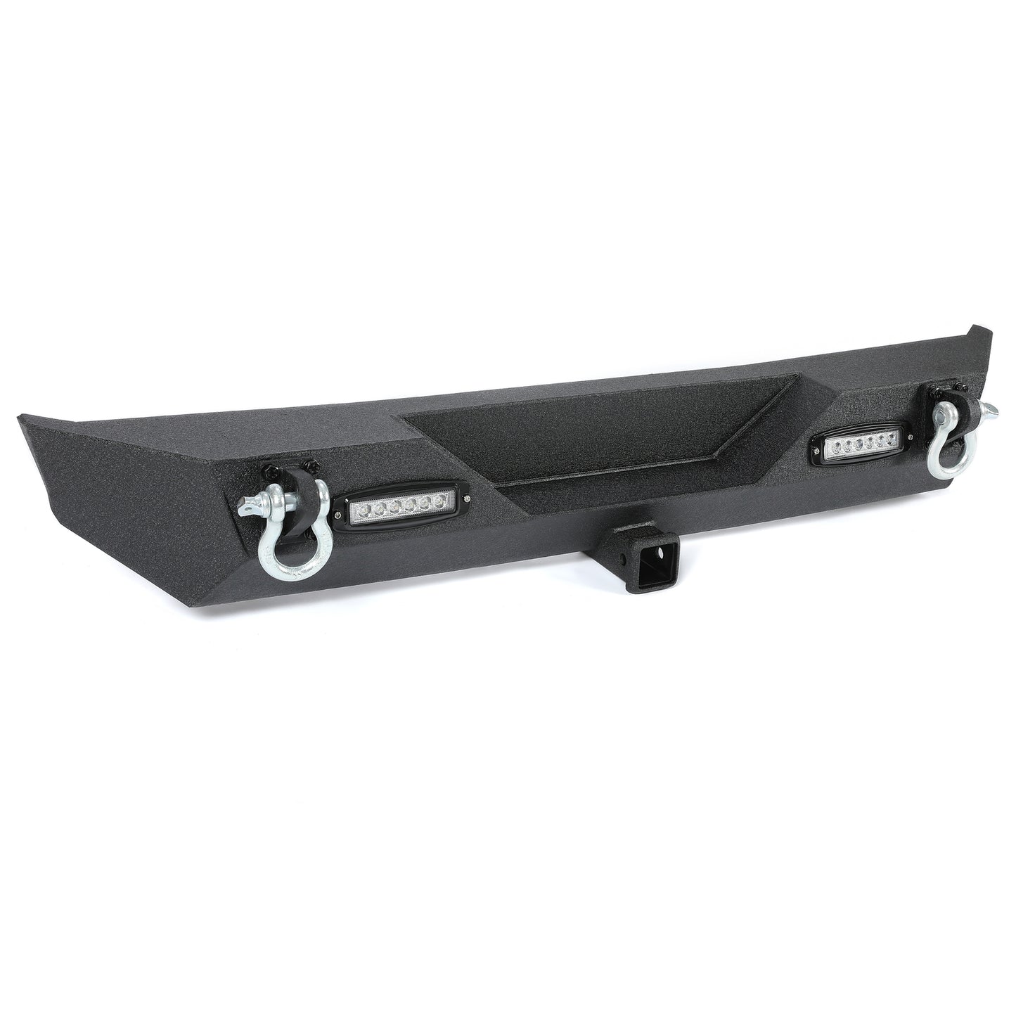 Rear Bumper W/Led Light D-Rings 2" Receiver Fit 87-06 Jeep Wrangler YJ TJ
