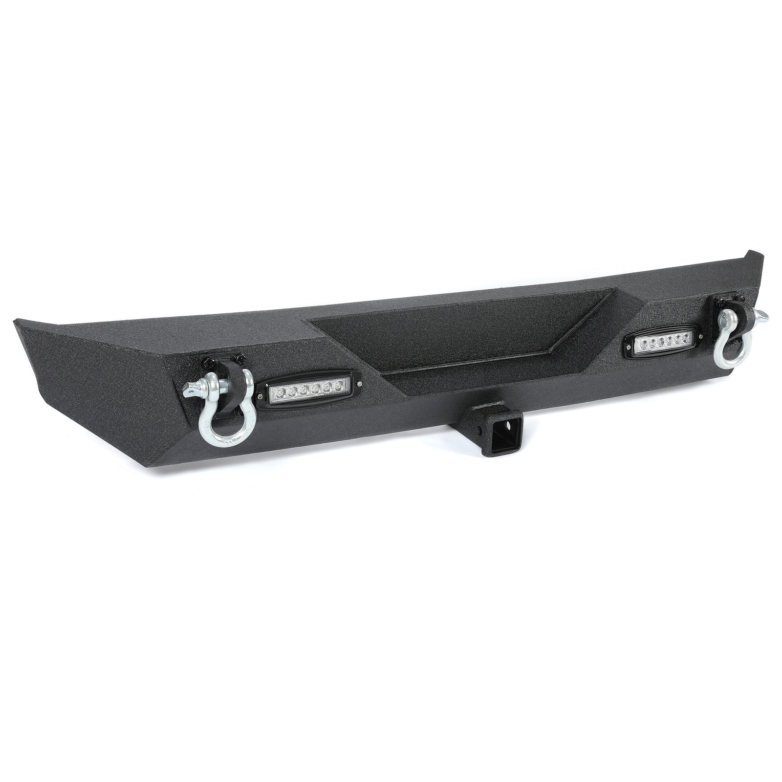 Rear Bumper W/Led Light D-Rings 2" Receiver Fit 87-06 Jeep Wrangler YJ TJ