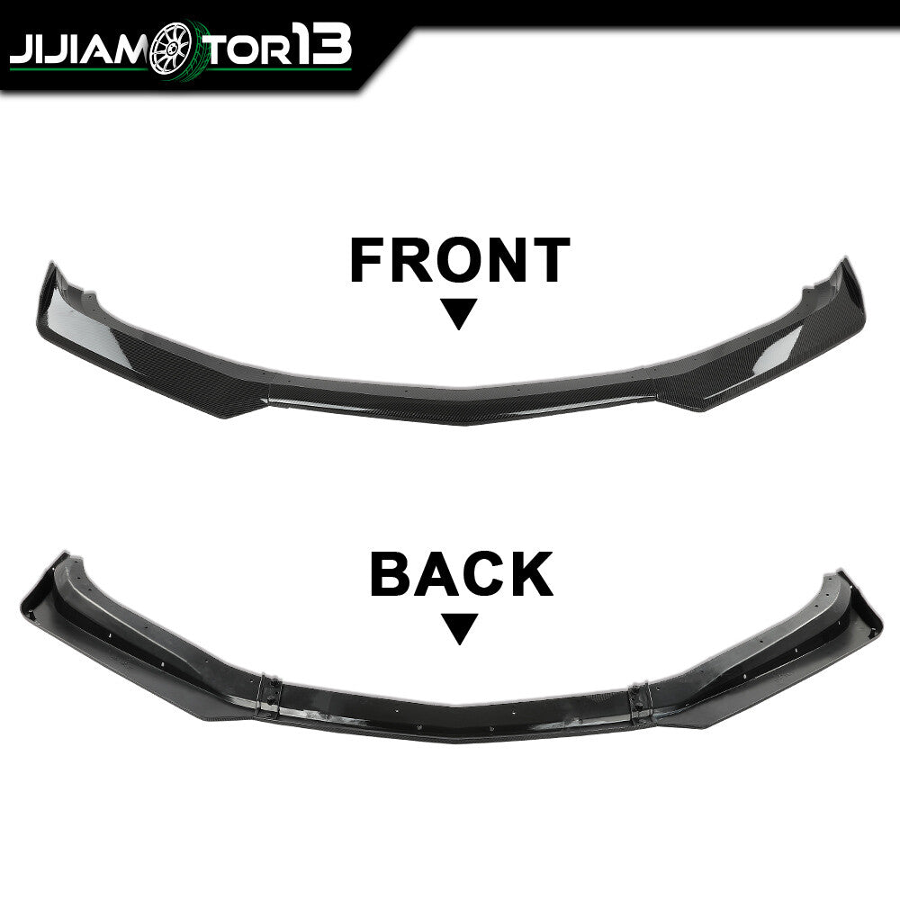 Fit for Chevy 16-22 Camaro 1LE Style Carbon Fiber Front Bumper Lip Splitter ABS