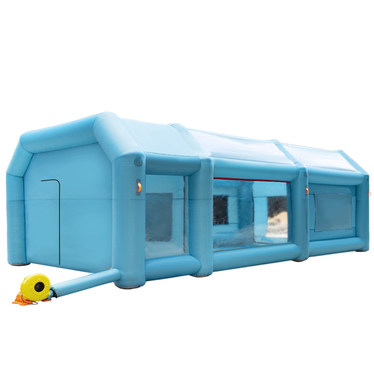 Inflatable Spray Booth Car Paint Tent 26X13X10Ft Filter System 2 Blowers