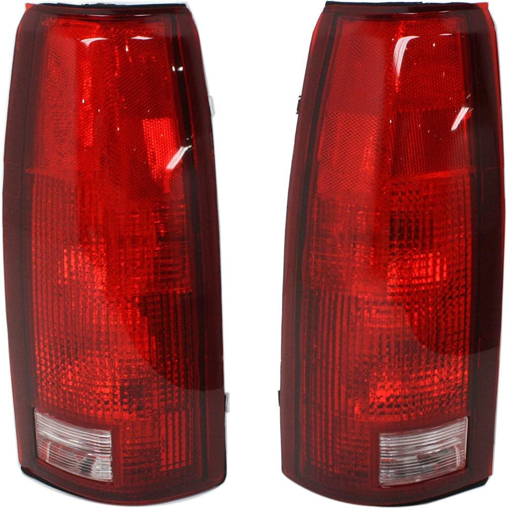 Tail Light Set of 2 Compatible with 1988-1998 Chevrolet C1500 & 1988-1998 Chevro