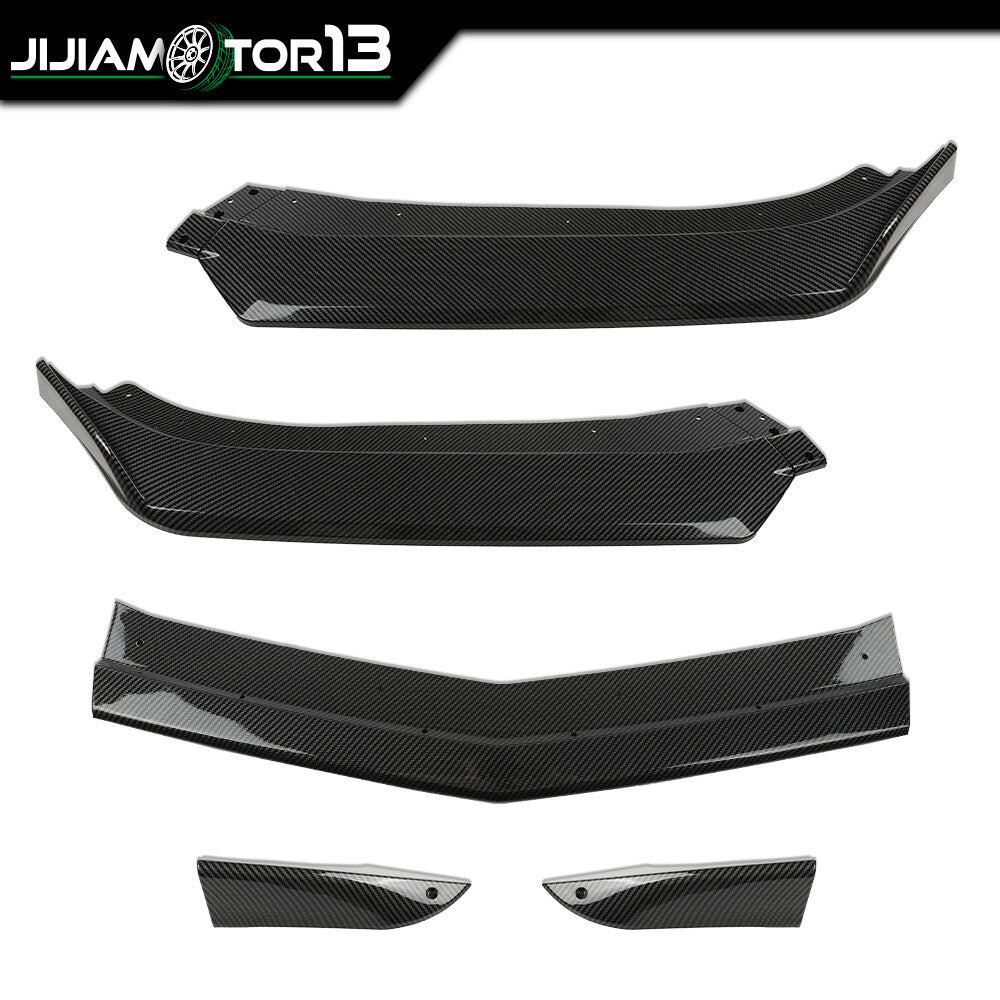 Fit for Chevy 16-22 Camaro 1LE Style Carbon Fiber Front Bumper Lip Splitter ABS