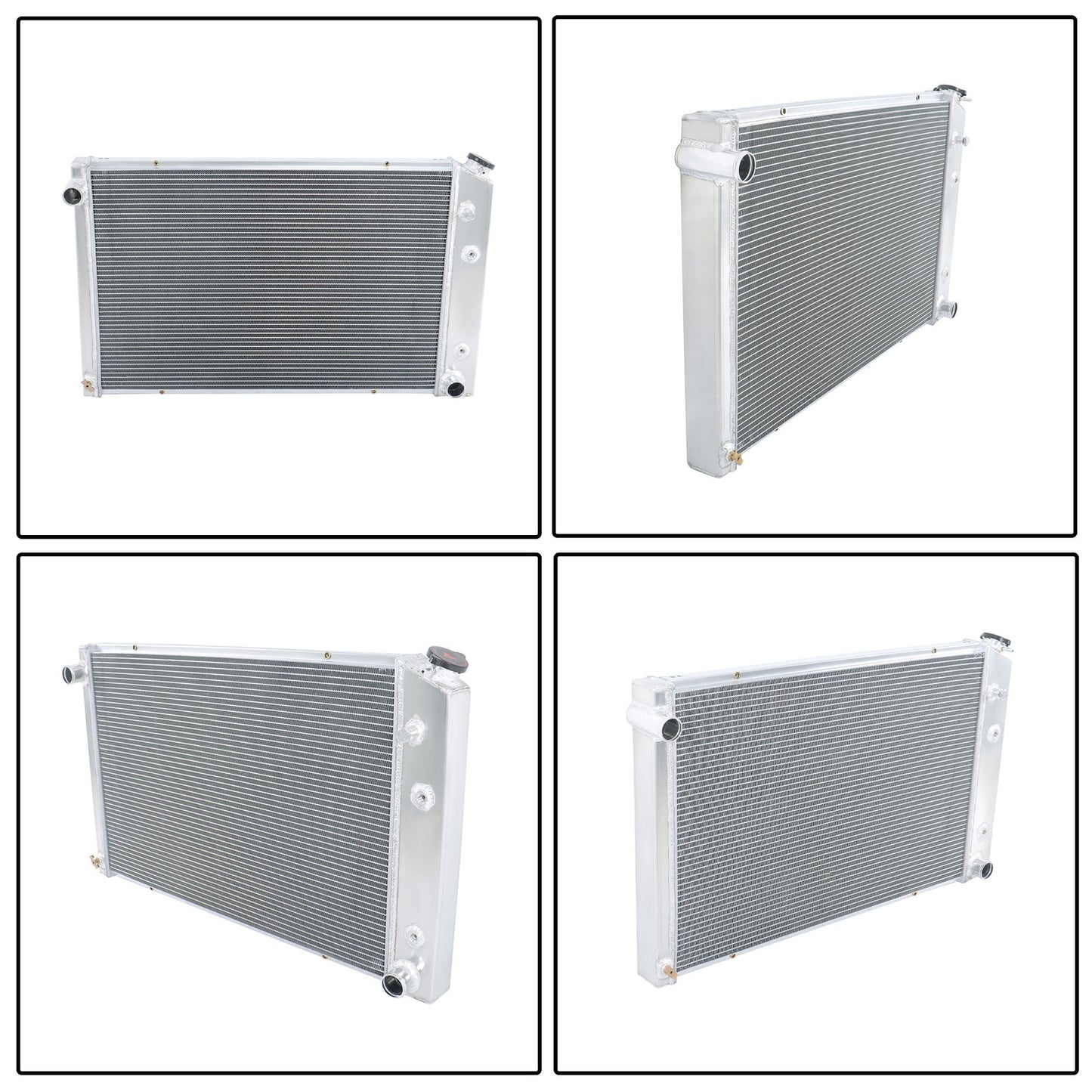 4 Row Aluminum Core Radiator for 1973-1987 Chevy C/K 10/20/30 1973-1991 Blazer