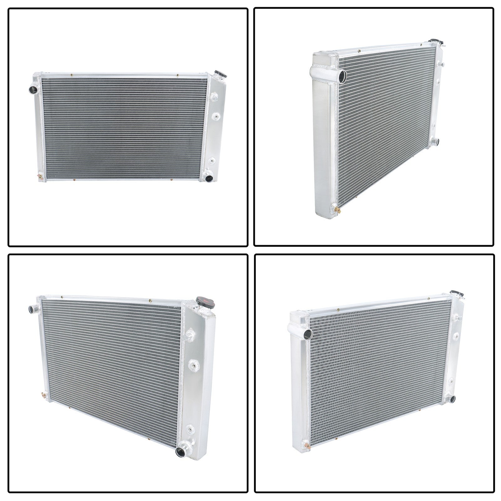 4 Row Aluminum Core Radiator for 1973-1987 Chevy C/K 10/20/30 1973-1991 Blazer