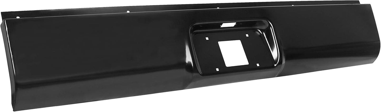 Rear Steel Roll Pan Bumper License Plate LED Light for 1999-2007 Chevy Silverado