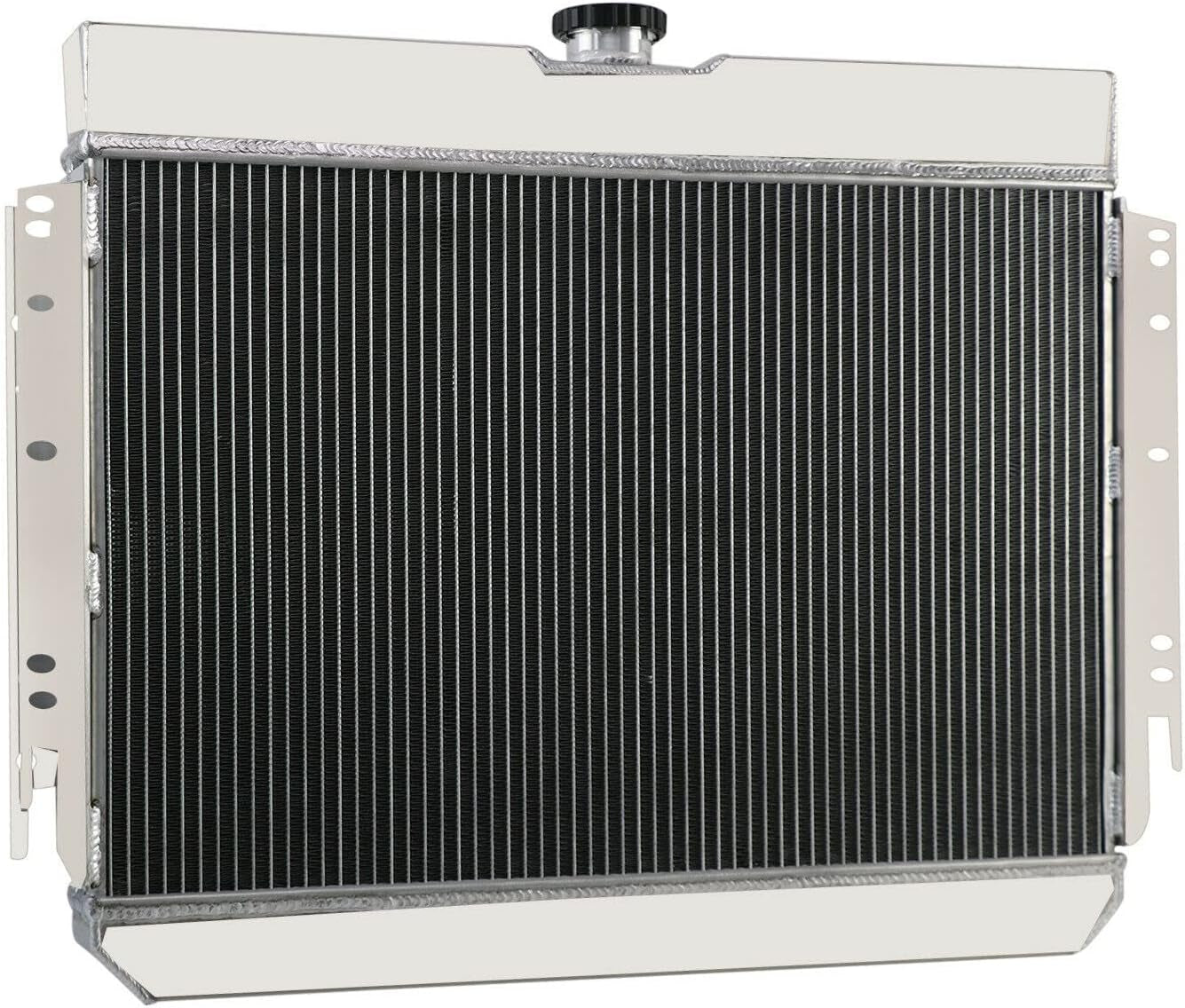4 Row Core Radiator for 1963-1968 Chevy Impala Bel Air Chevelle Caprice Biscayne El Camino Kingswood at MT, All Aluminum