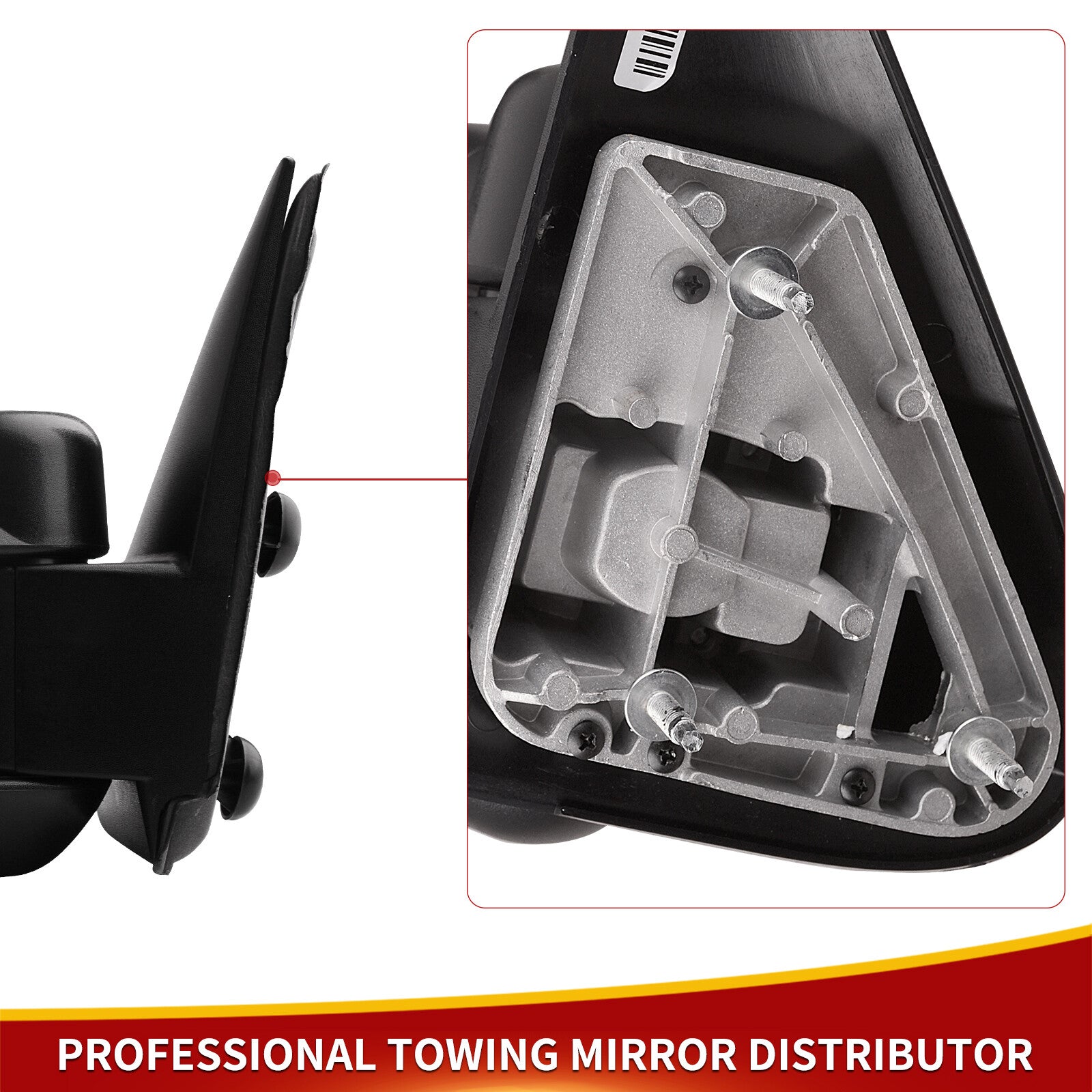 Pair Manual Tow Mirrors for 99-06 Chevy Silverado GMC Sierra 1500 2500HD 3500HD