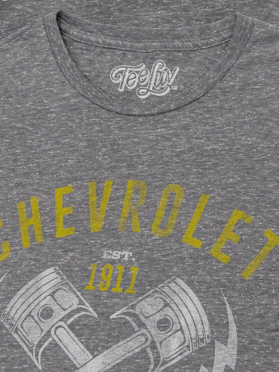 Men'S Chevrolet American Made T-Shirt - Chevy Engine Piston Graphic Tee