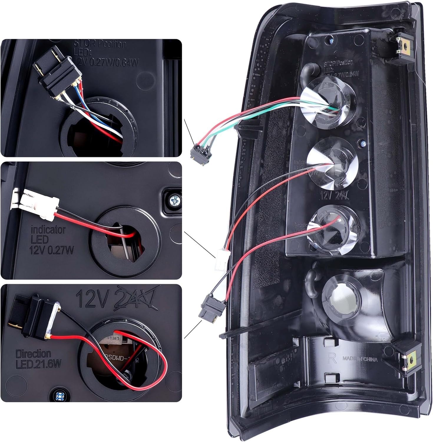 Updated LED Tail Light Assembly for 2003 2004 2005 2006 Chevy Silverado 1500 ...