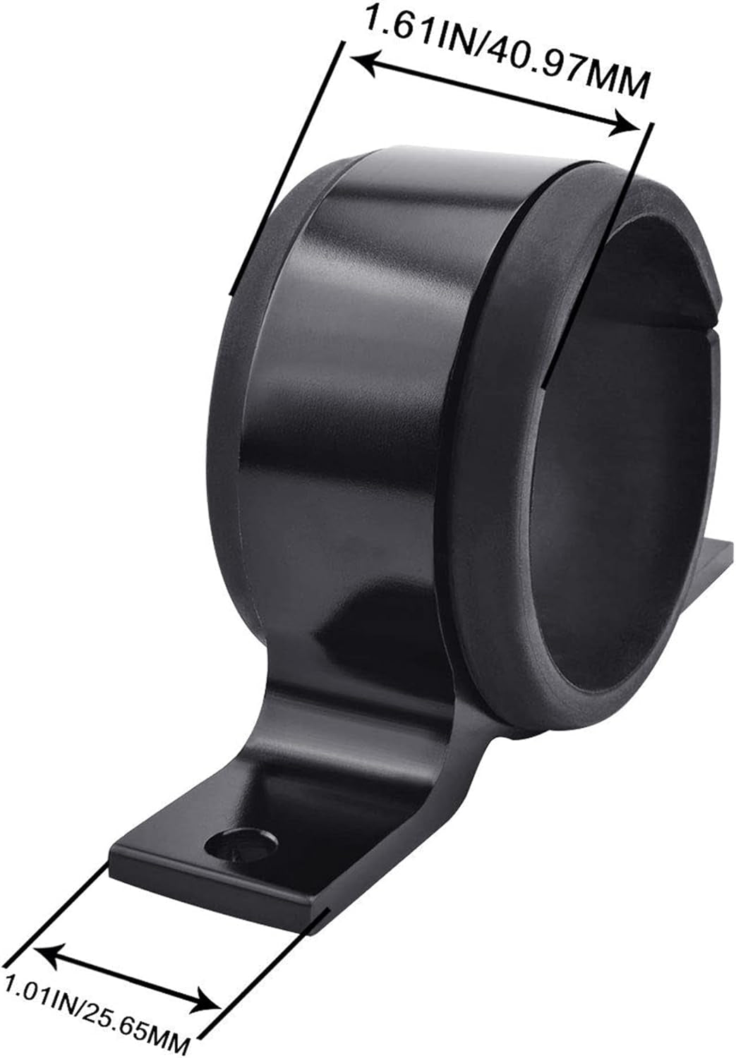 60Mm Fuel Filter Mounting Bracket, Fuel Pump Clamp Holder Black