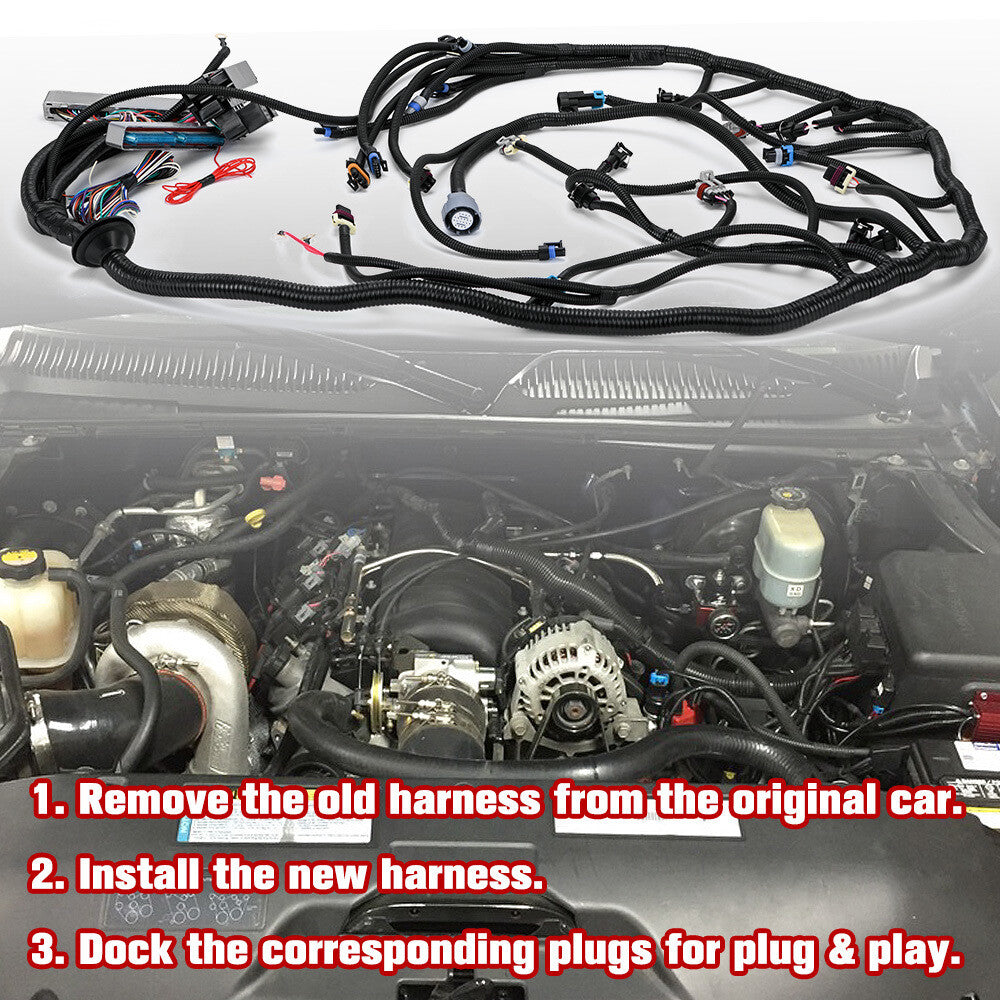4L60E Wiring Harness Stand Alone for 1999-2006 LS SWAPS DBC 4.8 5.3 6.0