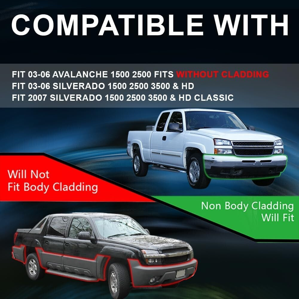 LED Headlight 2003-2006 Chevy Silverado 1500 2500 3500 HD Model/Fit 03-06 Avalan
