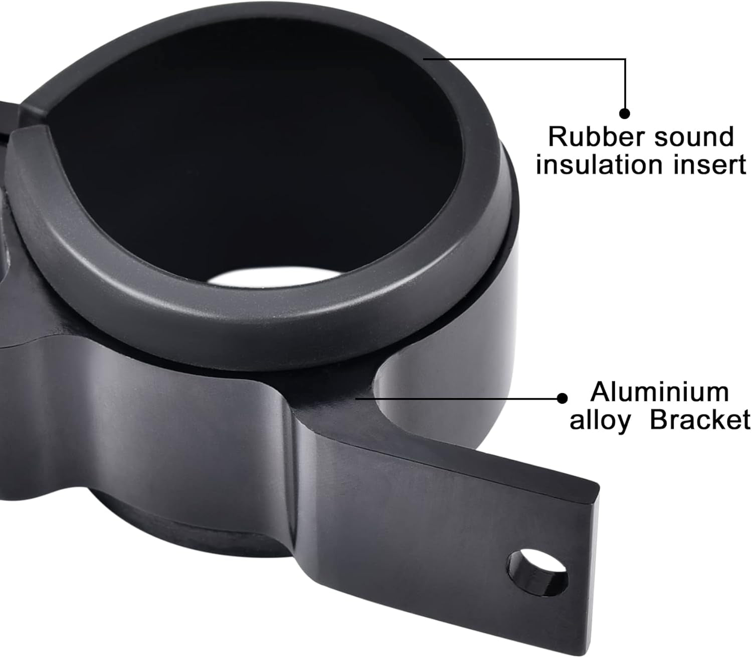 60Mm Fuel Filter Mounting Bracket, Fuel Pump Clamp Holder Black