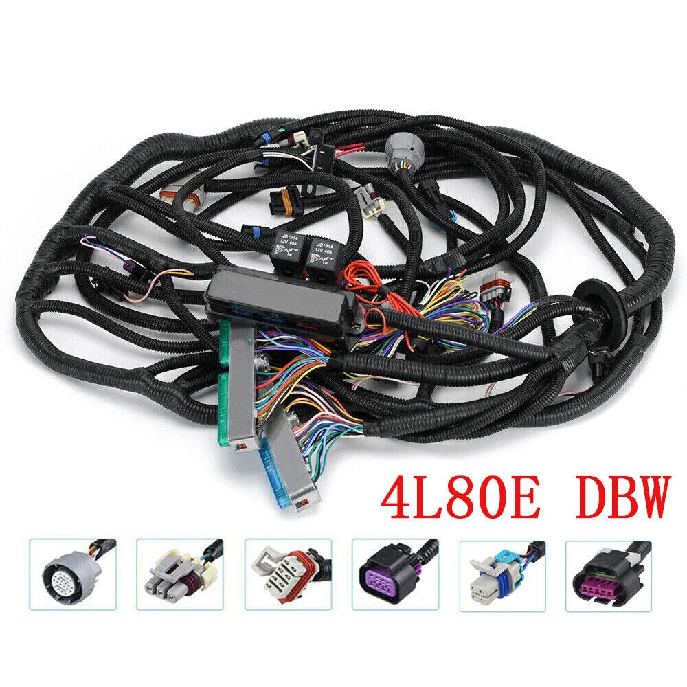 For 2003-2007 LS LS3 Vortec Stand Alone Wire Harness Drive by Wire 4L80E 4.8 5.3 6.0 DBW