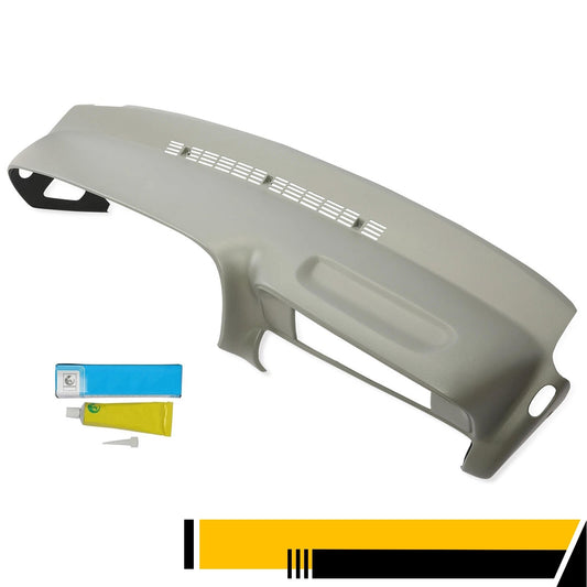Molded Dash Cover Overlay for 1997-99 2000 Chevy GMC Suvs C/K1500 Suburban Grey