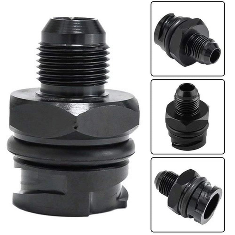 Billet Black Aluminum Valve Cover Oil Cap W/-10 an Fitting for LS LSX LS1 LS2