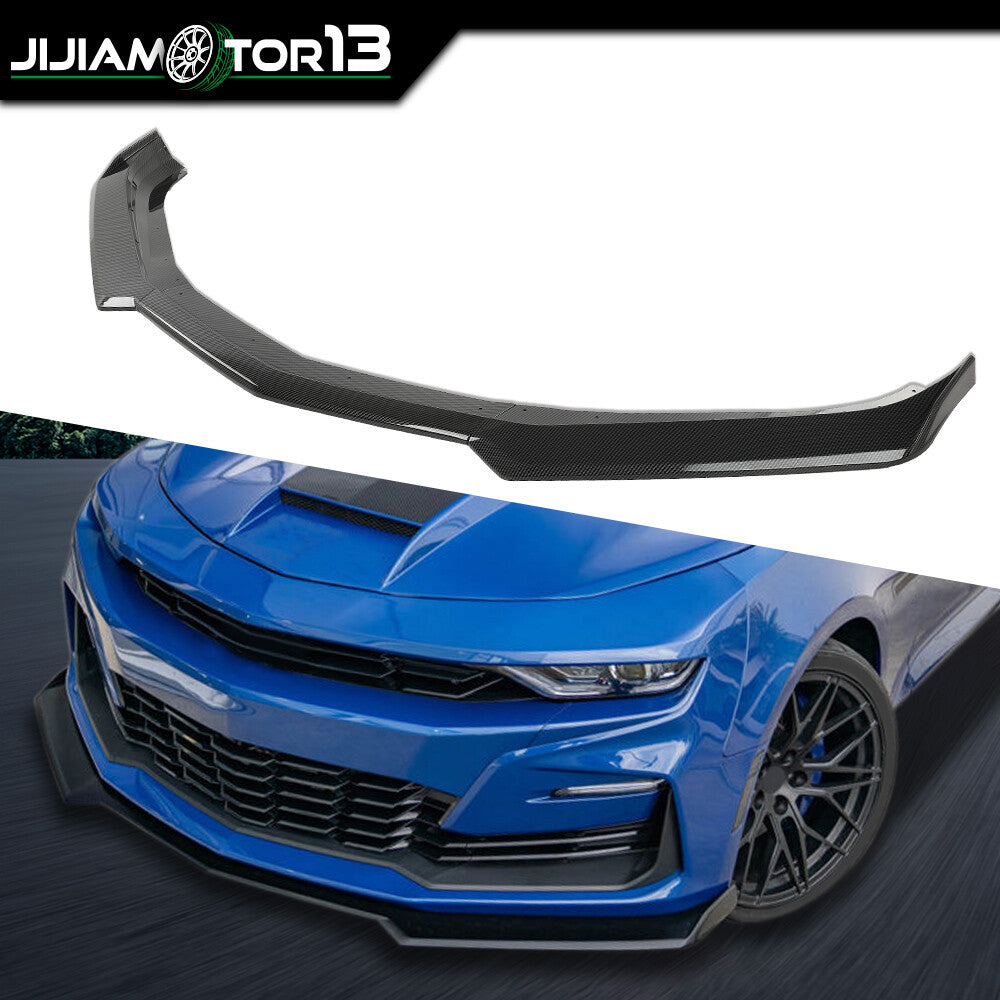 Fit for Chevy 16-22 Camaro 1LE Style Carbon Fiber Front Bumper Lip Splitter ABS